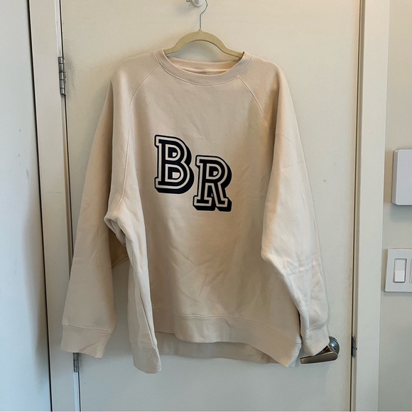 The "BRUNETTE" Not Your Boyfriend's Crew Neck Sweatshirt | Almond Milk - Picture 2 of 4